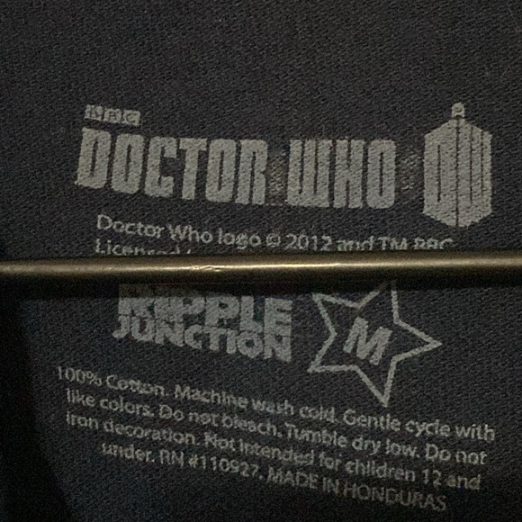 NWT Ripple Junction BBC DOCTOR WHO SIZE MEDIUM NAVY Blue Polo Shirt Casual Knit - Picture 3 of 13